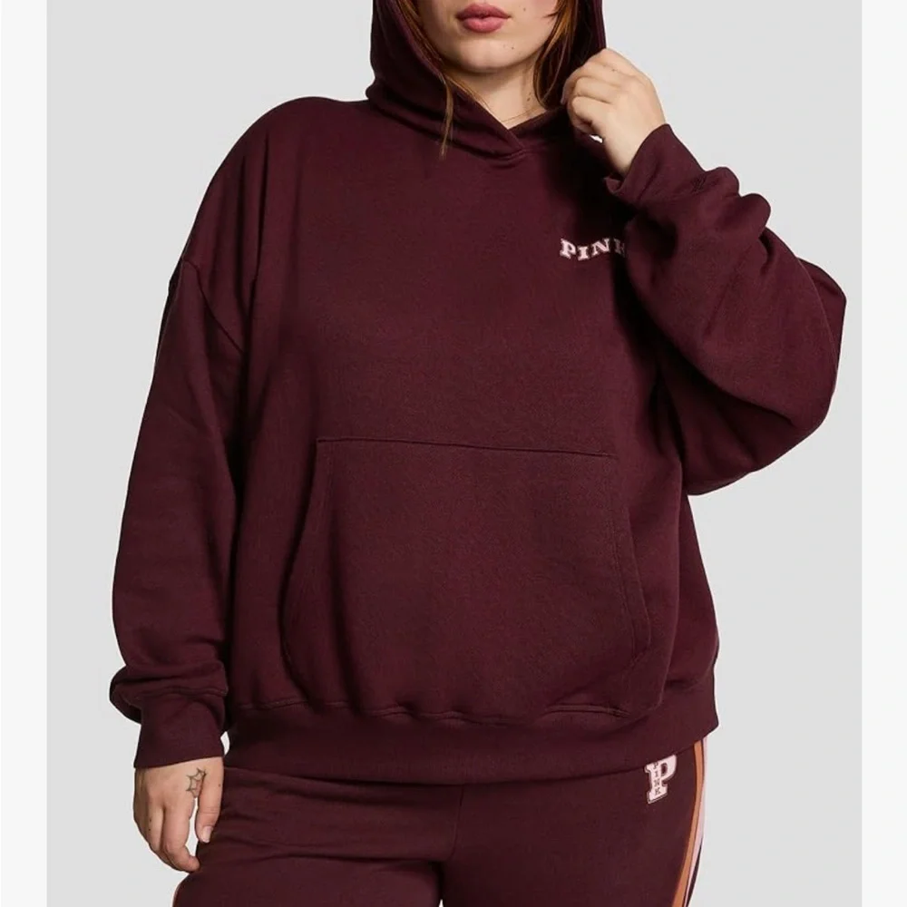 Victoria's Secret Deep Burgundy Hoodie - Picture 1 of 8